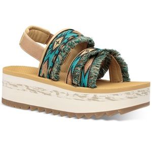 Teva flat form sandals